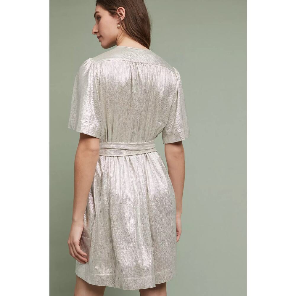 Sabina Musayev Mercury Shirtdress Gold Size XS - Picture 2 of 5